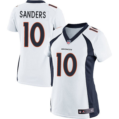 Women's Elite Emmanuel Sanders Nike Jersey White Road - #10 NFL Denver Broncos